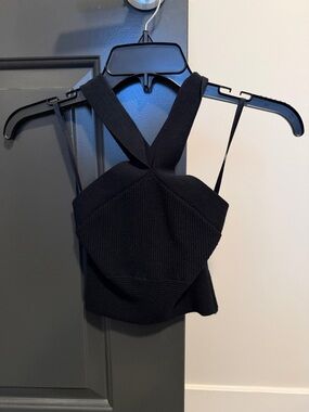Abercrombie & Fitch Black Cross-Back Knit Camisole